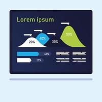 vlakdiagram infographic vectorontwerp vector