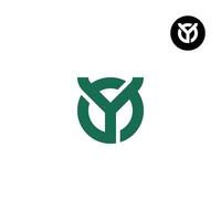 brief oy yo monogram logo ontwerp vector
