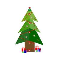 uniek Kerstmis boom vector clip art ontwerp