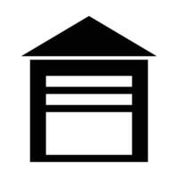 garage vector glyph icoon voor persoonlijk en reclame gebruiken.