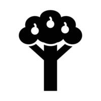 fruit boom vector glyph icoon voor persoonlijk en reclame gebruiken.