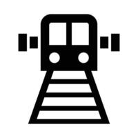 metro vector glyph icoon voor persoonlijk en reclame gebruiken.