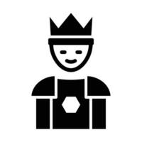 prins vector glyph icoon voor persoonlijk en reclame gebruiken.