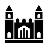 kasteel vector glyph icoon voor persoonlijk en reclame gebruiken.