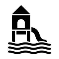 water park vector glyph icoon voor persoonlijk en reclame gebruiken.