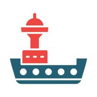 schip glyph twee kleur icoon voor persoonlijk en reclame gebruiken. vector