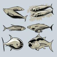 tonijn vis illustratie 1 vector