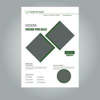 modern echt landgoed folder vector