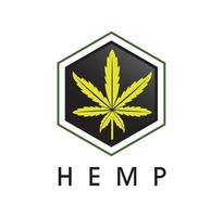 hennep marihuana blad logo ontwerp illustratie vector eps formaat, geschikt voor uw ontwerpbehoeften, logo, illustratie, animatie, enz.