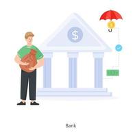 bank financiële instelling vector