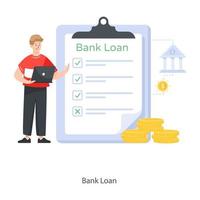 bank lening document vector