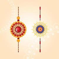 raksha bandhan veelkleurige mandala bloemen polsbandjes vector design