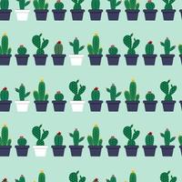 cactus natuurlijke naadloze patroon achtergrond vectorillustratie. vector