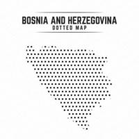 gestippelde kaart van bosnië en herzegovina vector