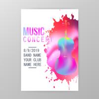 Muziek concert poster vector