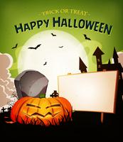 Halloween vakantie landschap achtergrond vector