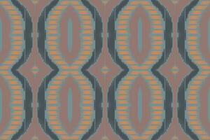 motief ikat paisley borduurwerk achtergrond. ikat driehoek meetkundig etnisch oosters patroon traditioneel.azteken stijl abstract vector illustratie.ontwerp voor textuur, stof, kleding, verpakking, sarong.