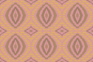 motief ikat bloemen paisley borduurwerk achtergrond. ikat ontwerp meetkundig etnisch oosters patroon traditioneel. ikat aztec stijl abstract ontwerp voor afdrukken textuur,stof,sari,sari,tapijt. vector