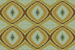 motief ikat bloemen paisley borduurwerk achtergrond. ikat patronen meetkundig etnisch oosters patroon traditioneel. ikat aztec stijl abstract ontwerp voor afdrukken textuur,stof,sari,sari,tapijt. vector