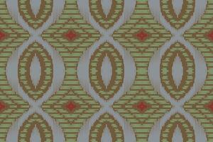 ikat damast borduurwerk achtergrond. ikat vector meetkundig etnisch oosters patroon traditioneel.azteken stijl abstract vector illustratie.ontwerp voor textuur, stof, kleding, verpakking, sarong.