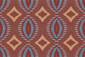 ikat naadloos patroon borduurwerk achtergrond. ikat kader meetkundig etnisch oosters patroon traditioneel. ikat aztec stijl abstract ontwerp voor afdrukken textuur,stof,sari,sari,tapijt. vector