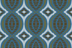 ikat paisley patroon borduurwerk achtergrond. ikat achtergrond meetkundig etnisch oosters patroon traditioneel. ikat aztec stijl abstract ontwerp voor afdrukken textuur,stof,sari,sari,tapijt. vector