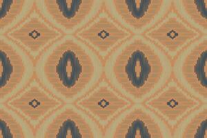 ikat paisley patroon borduurwerk achtergrond. ikat damast meetkundig etnisch oosters patroon traditioneel.azteken stijl abstract vector illustratie.ontwerp voor textuur, stof, kleding, verpakking, sarong.