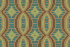 motief ikat naadloos patroon borduurwerk achtergrond. ikat achtergrond meetkundig etnisch oosters patroon traditioneel.azteken stijl abstract vector ontwerp voor textuur, stof, kleding, verpakking, sarong.