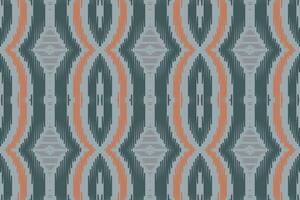 motief ikat naadloos patroon borduurwerk achtergrond. ikat patronen meetkundig etnisch oosters patroon traditioneel. ikat aztec stijl abstract ontwerp voor afdrukken textuur,stof,sari,sari,tapijt. vector