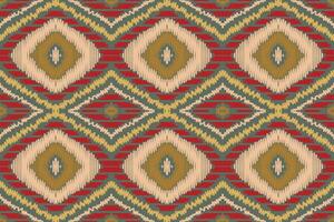 ikat damast paisley borduurwerk achtergrond. ikat naadloos patroon meetkundig etnisch oosters patroon traditioneel.azteken stijl abstract vector ontwerp voor textuur, stof, kleding, verpakking, sarong.