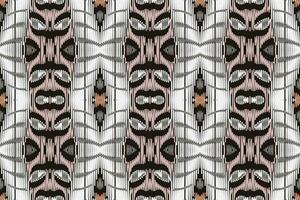 motief ikat paisley borduurwerk achtergrond. ikat bloemen meetkundig etnisch oosters patroon traditioneel. ikat aztec stijl abstract ontwerp voor afdrukken textuur,stof,sari,sari,tapijt. vector