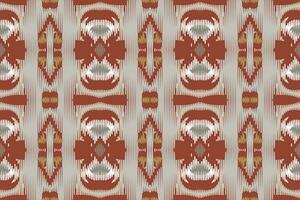 ikat naadloos patroon borduurwerk achtergrond. ikat ontwerp meetkundig etnisch oosters patroon traditioneel. ikat aztec stijl abstract ontwerp voor afdrukken textuur,stof,sari,sari,tapijt. vector
