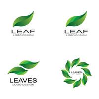 eco icoon groen blad logo vector