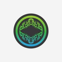 zwart tribal vector logo ontwerp icoon en teken tribal