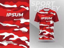 rood abstract overhemd sport- Jersey ontwerp voor Amerikaans voetbal voetbal racing gaming wielersport rennen vector