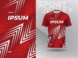 rood abstract overhemd sport- Jersey ontwerp voor Amerikaans voetbal voetbal racing gaming wielersport rennen vector