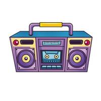 retro radio-boombox vector