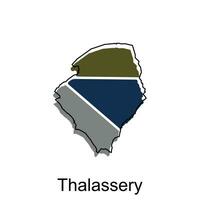 thalassery kaart. vector kaart van de Indië land. borders van voor uw infografisch. vector illustratie ontwerp sjabloon