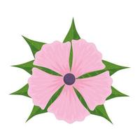 tropische bloem roze vector