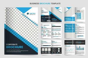 brochure sjabloon lay-out ontwerp en zakelijke minimaal meerdere pagina's brochure sjabloon ontwerp vector