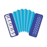 accordeon muziekinstrument geïsoleerde pictogram vector