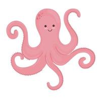 octopus wild dier sealife icon vector