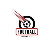 Amerikaans voetbal logo of Amerikaans voetbal club Mark insigne Amerikaans voetbal logo met wijnoogst ontwerp vector