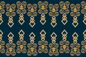 etnisch ikat kleding stof patroon meetkundig stijl.afrikaans ikat borduurwerk etnisch oosters patroon blauw achtergrond. abstract,vector,illustratie.textuur,kleding,lijst,decoratie,tapijt,motief. vector