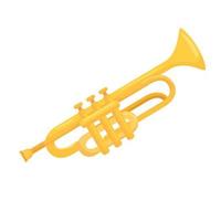 trompet instrument pictogram vector ontwerp