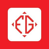 creatief gemakkelijk eerste monogram fg logo ontwerpen. vector