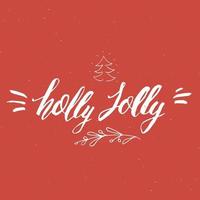 vrolijk kerstfeest kalligrafische letters. typografisch groetenontwerp. kalligrafie belettering voor vakantiegroet. hand getrokken belettering tekst vectorillustratie vector