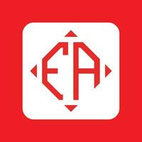 creatief gemakkelijk eerste monogram fa logo ontwerpen. vector