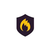 brandbeveiliging icoon met schild vector