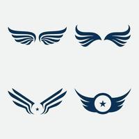 vleugel logo sjabloon vector pictogram ontwerp